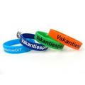 Silkscreen silicone bracelets/Wristbands